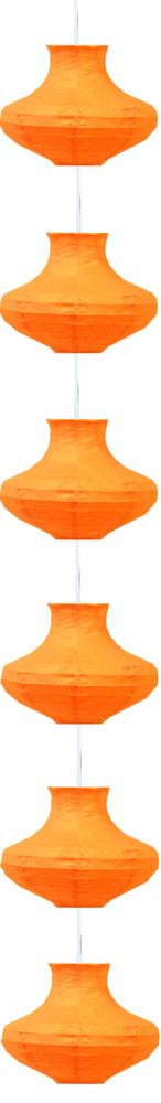 Lampa wisząca pomarańczowa GRIFF 6xE14x40W wym: 200x25x25 cm Candellux
