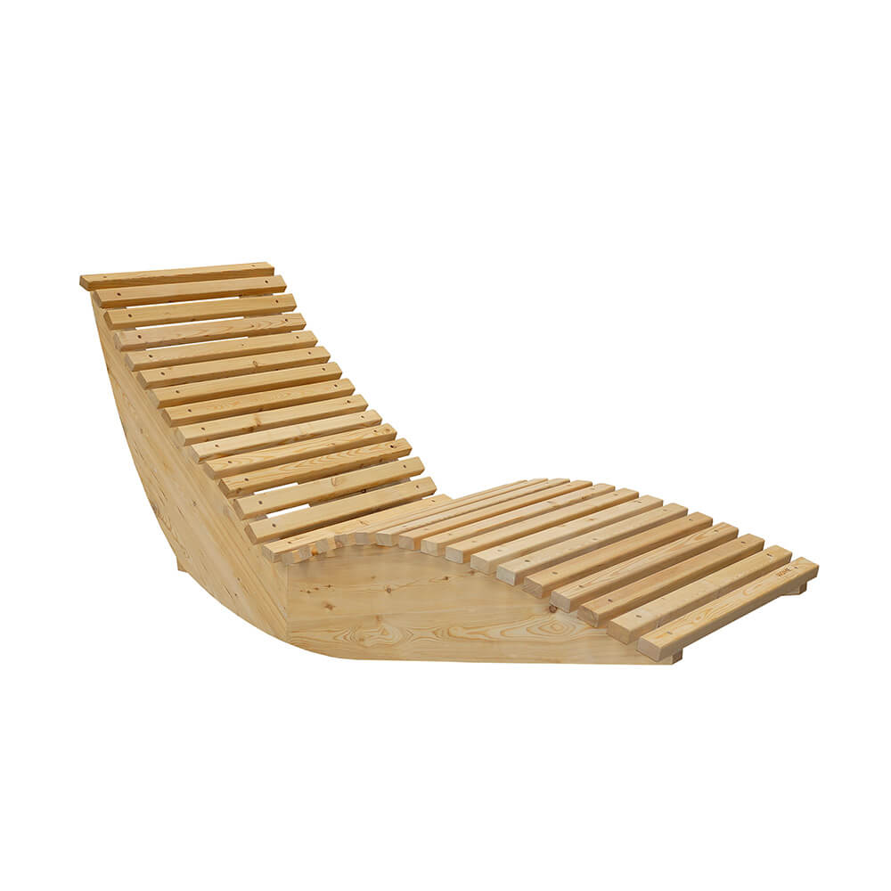 HOME DELUXE Golvend houten ligstoel WOLGA - 60 cm