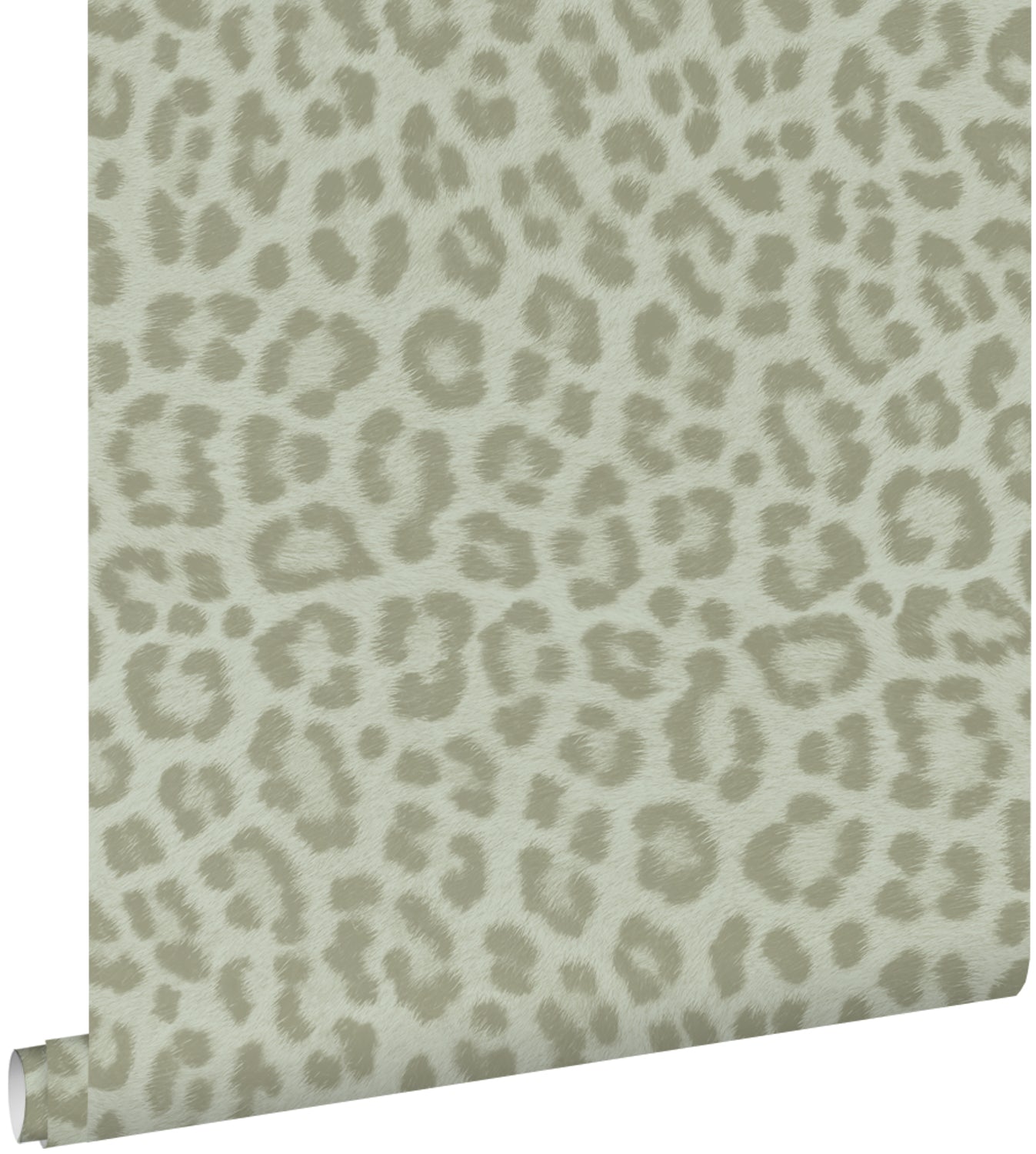 ESTAhome behang panterprint vergrijsd groen - 53 cm x 10.05 m - 139966