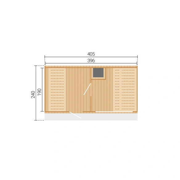 Saunahaus »Elva«, 9,0 Kompakt, ThermoWood