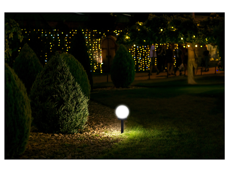 Lampa solarna Olin LED 33 cm czarna