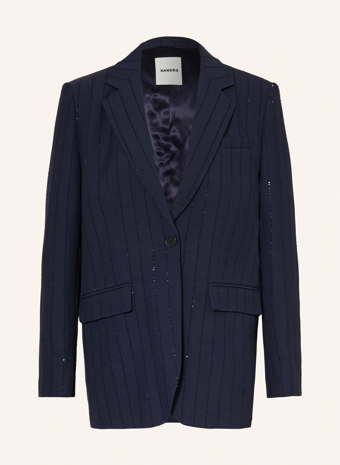 SANDRO Longblazer mit Pailletten