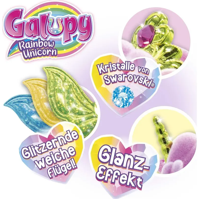 Puppe Galupy Rainbow Unicorn