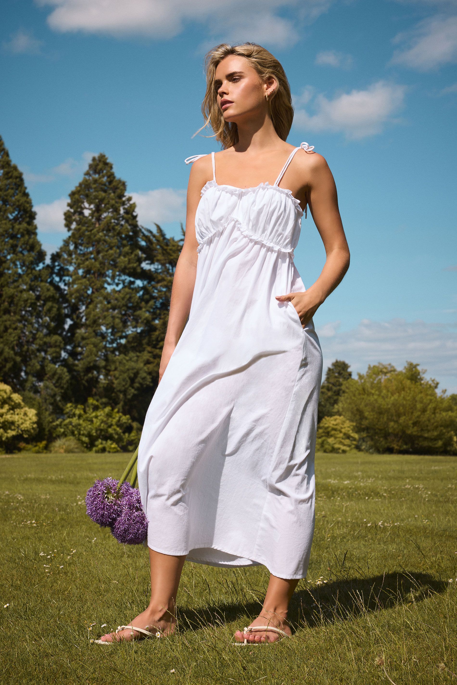 PixieGirl Petite Cotton Maxi Dress