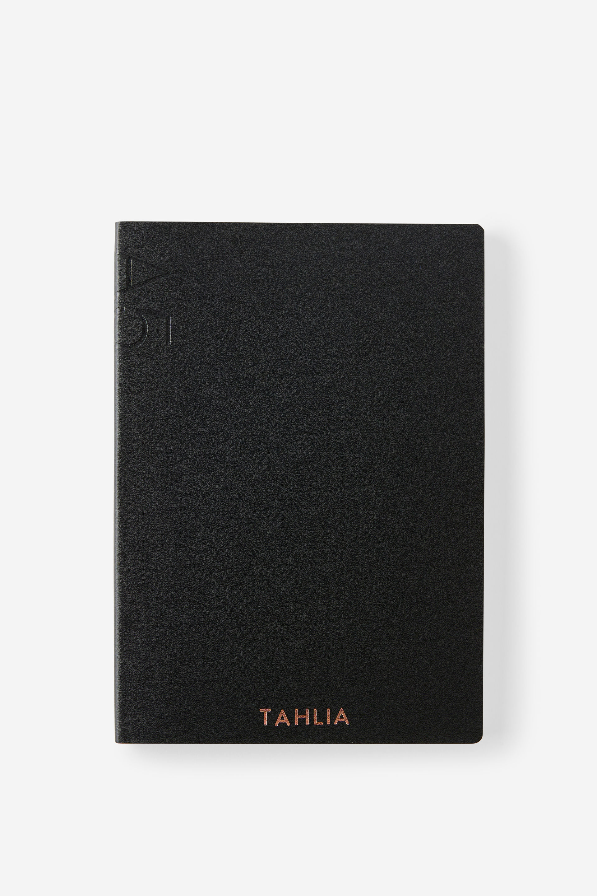Personalised A5 Soft Cover Plain Notebook