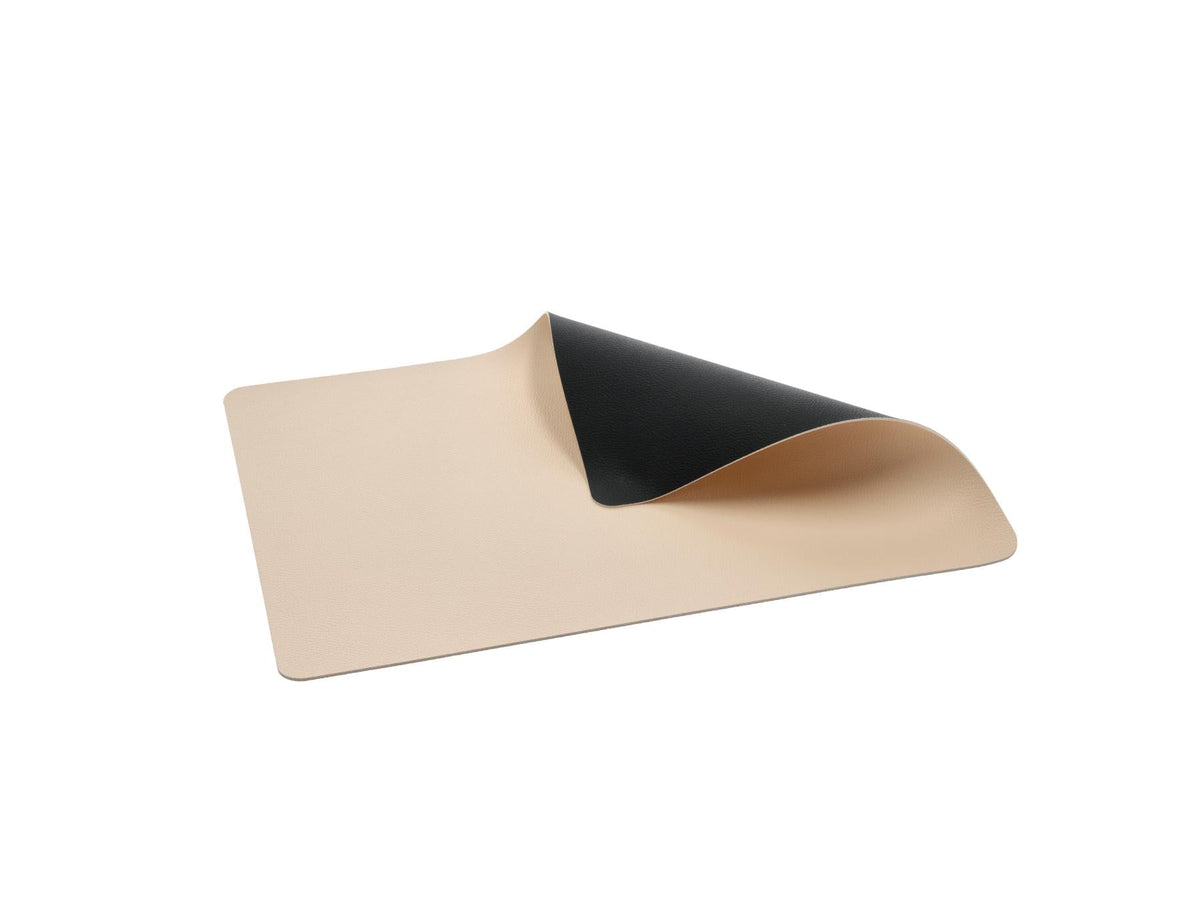 Bitz Placemat Zwart/ Bruin (set van 4)