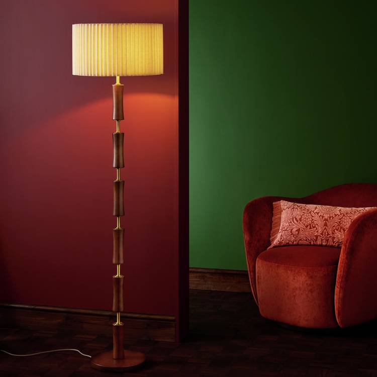 Habitat x Morris & Co. Cane Floor Lamp
