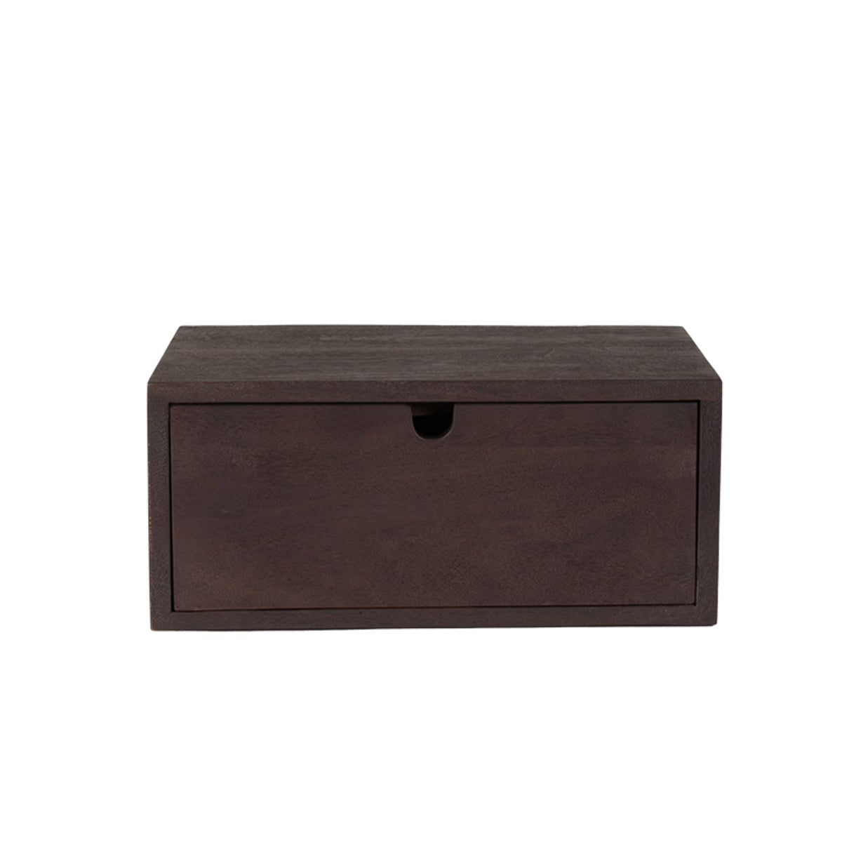 LABEL51 Nachtkastje Hover - Donkerbruin Hout - 45x30x20cm