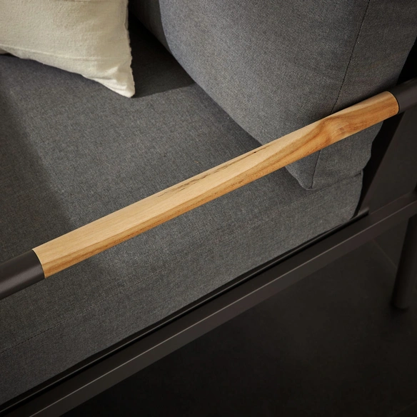 Eckloungeset »Nibelle«, 5 Sitzplätze, Aluminium/Holz, anthrazit