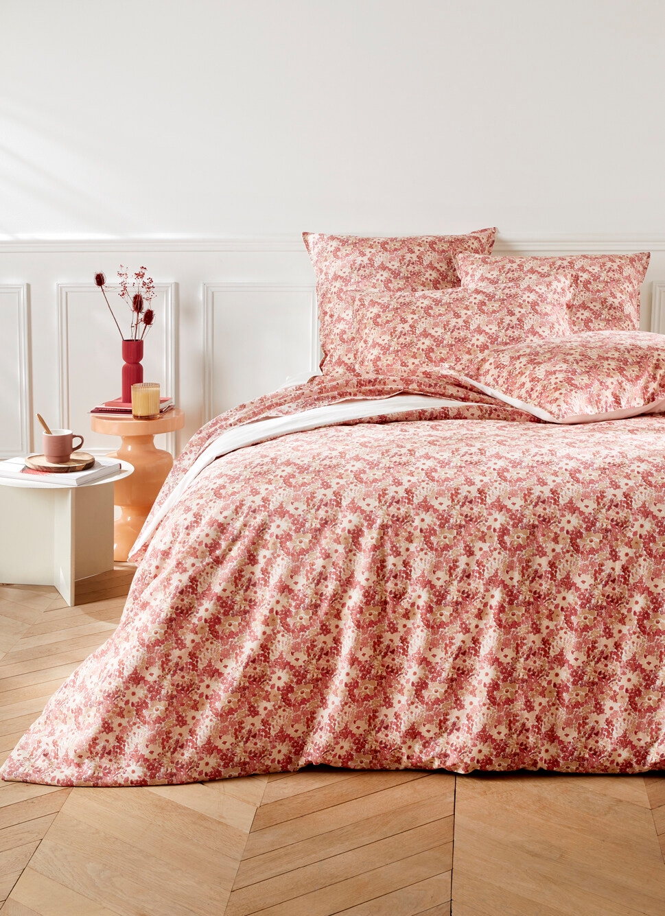 HOUSSE DE COUETTE IMPRIMÉE à PETITES FLEURS ASTER