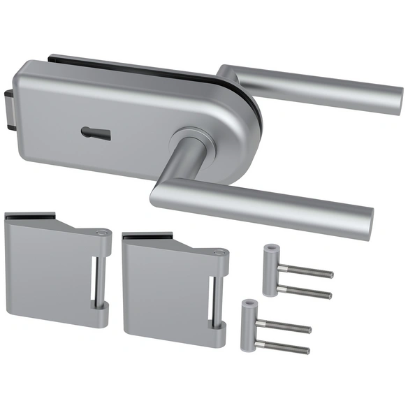 Schlosskasten, »NOVA 62«, Aluminium, BB Lochung, aluminiumfarben