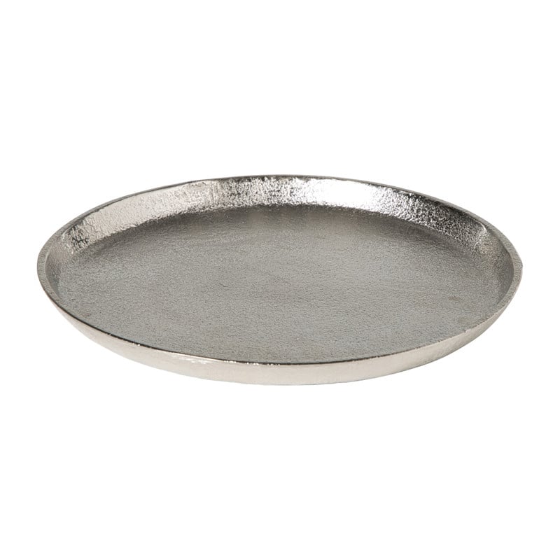 Plateau - zilverkleurig - &Oslash;25x2 cm
