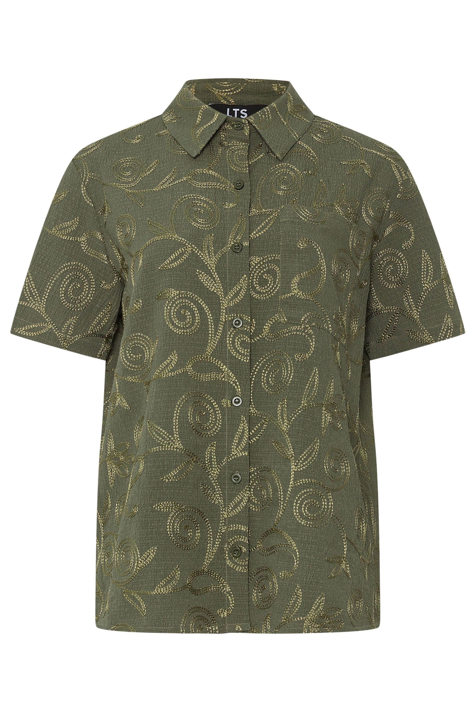 Long Tall Sally Tall Floral Embroidered Shirt