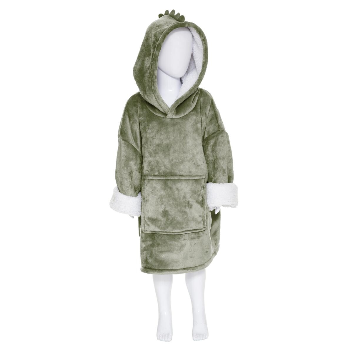 Fur slanket plaid "Dinosaur" Green, 3 to 10 years