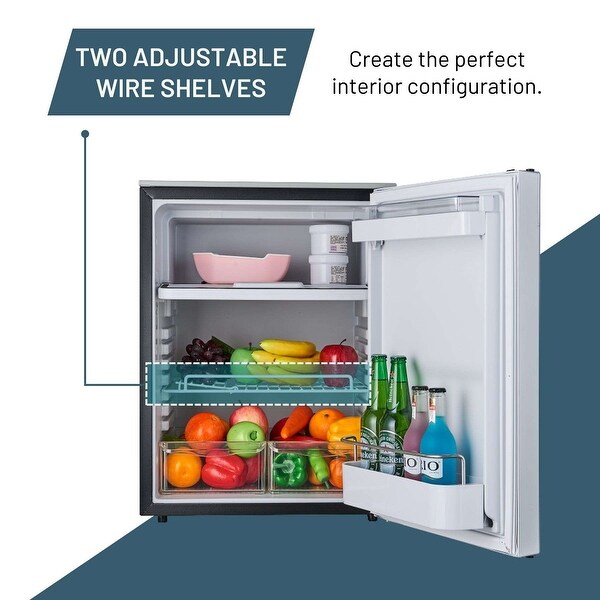 Equator 2.8cu.ft. Brushed Stainless 12V/DC RV Built-in Refrigerator w/Compressor
