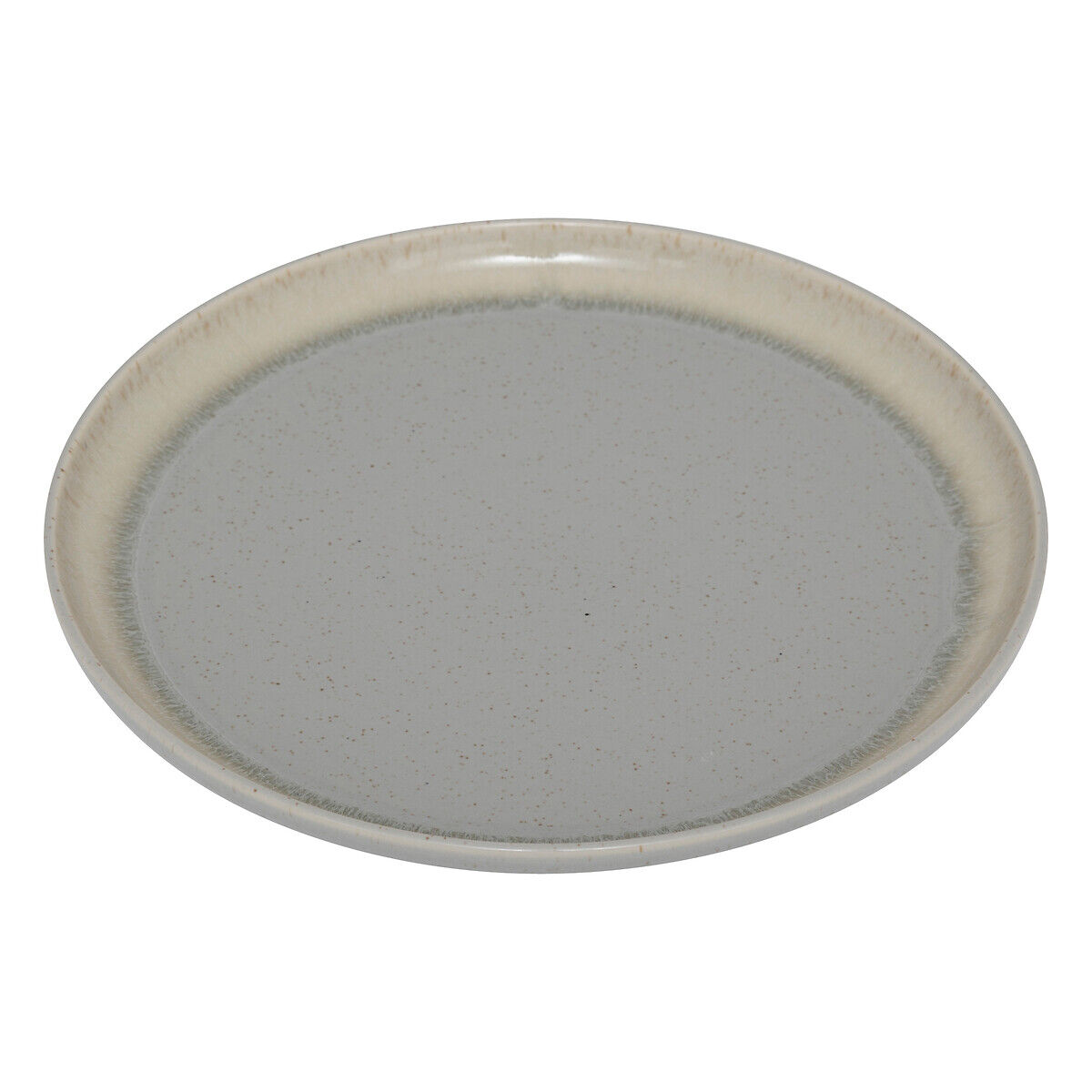 Prato sobremesa ANITA verde cerâmica 22cm