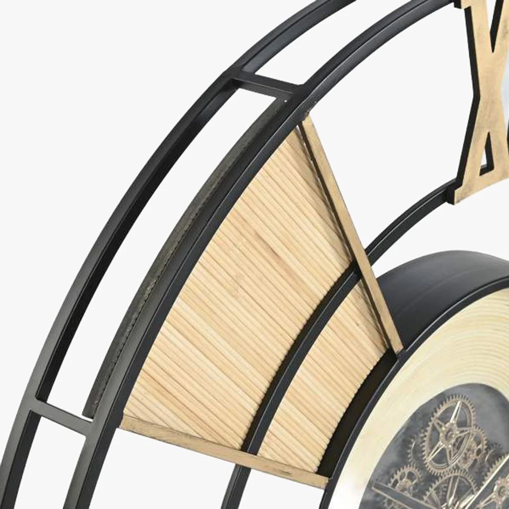 Relogio Metal Rattan 100x9x100