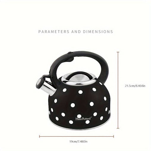 NNETM Whistling Tea Kettle Stainless Steel Stovetop (2.5L)