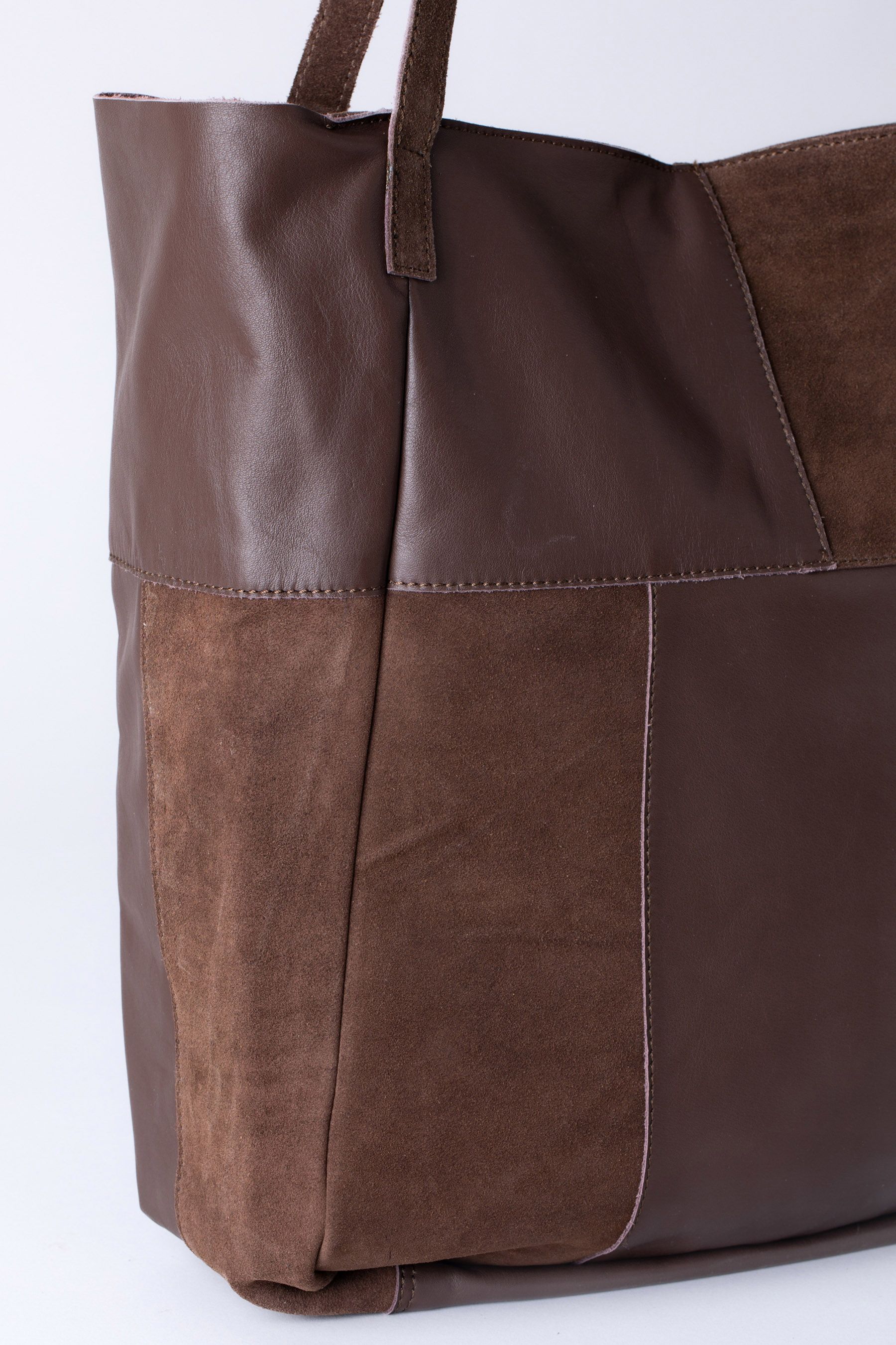 Lakeland Leather Tarn Hows' Leather and Suede Tote Bag