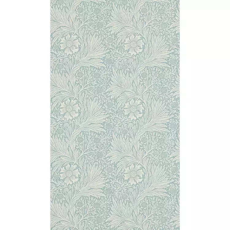 Morris & Co. Marigold Blue Floral Wallpaper