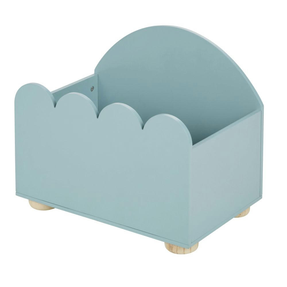 OULANKA - Caisse à jouets à pieds vert d'eau