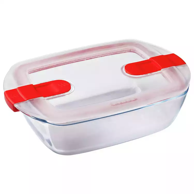 Pyrex Cook & Heat Rectangular 1L Dish With Lid