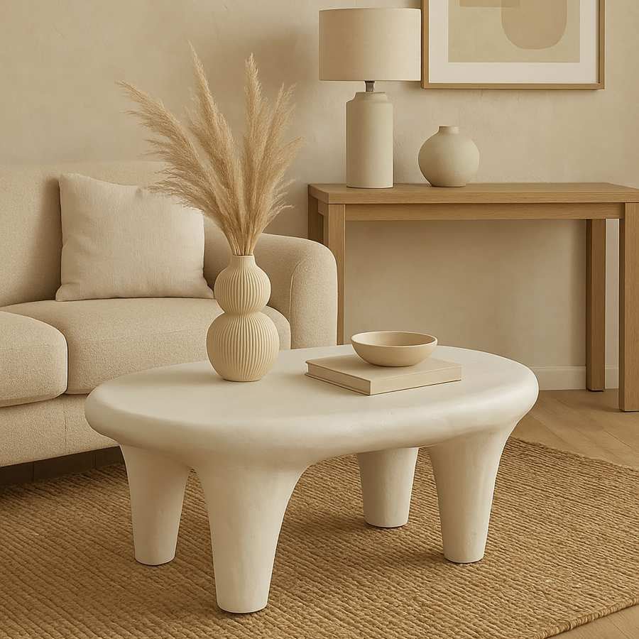 Mesa de Centro Branca ZENA