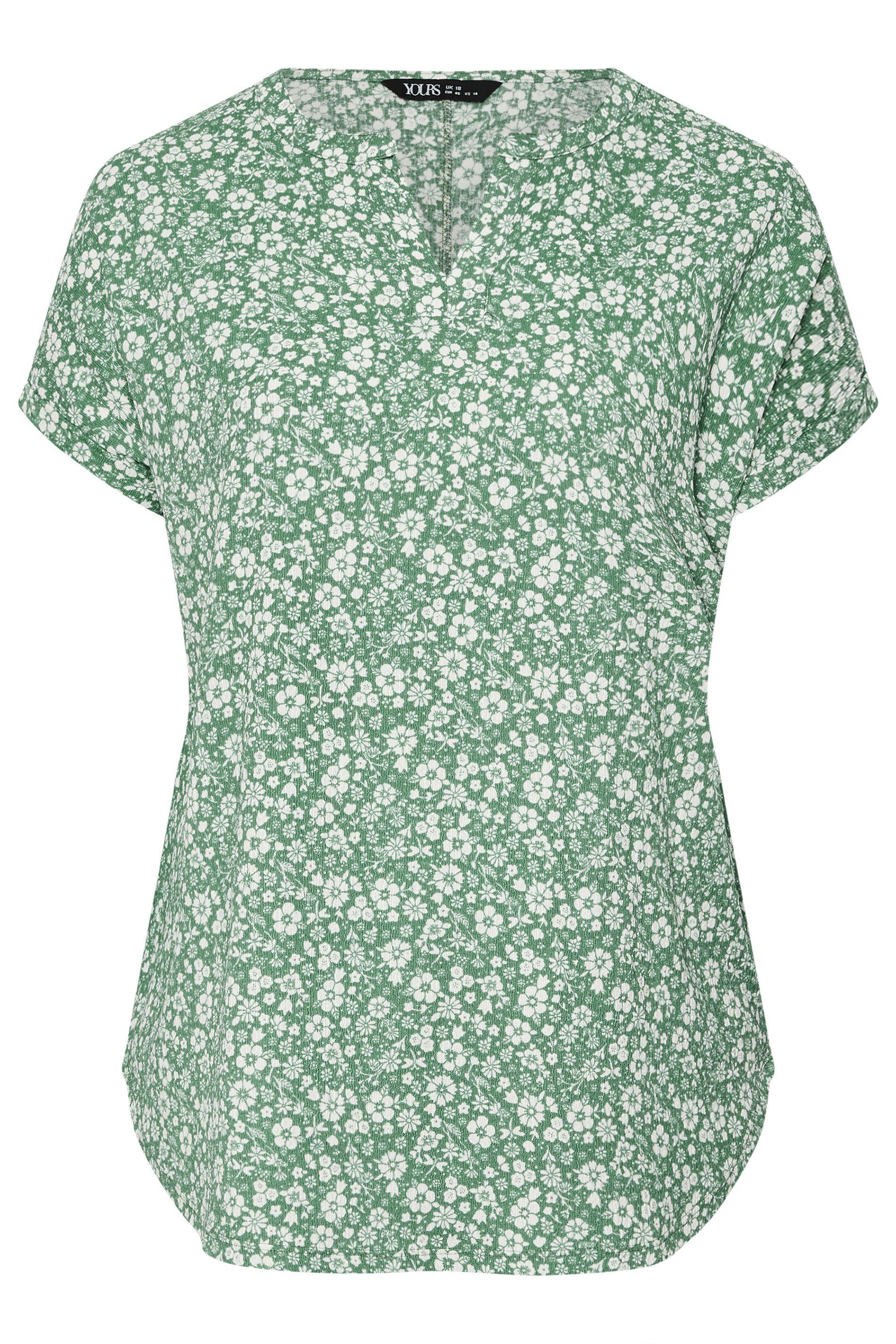 Yours Floral Textured Top