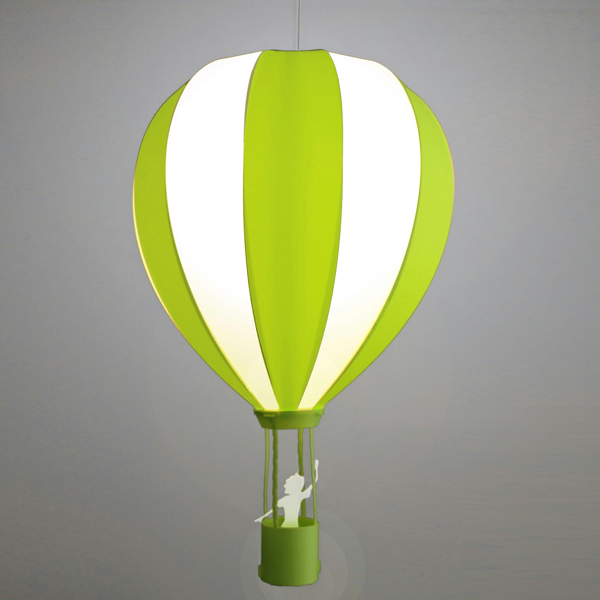 - Suspension enfants Montgolfière Verte 46cm