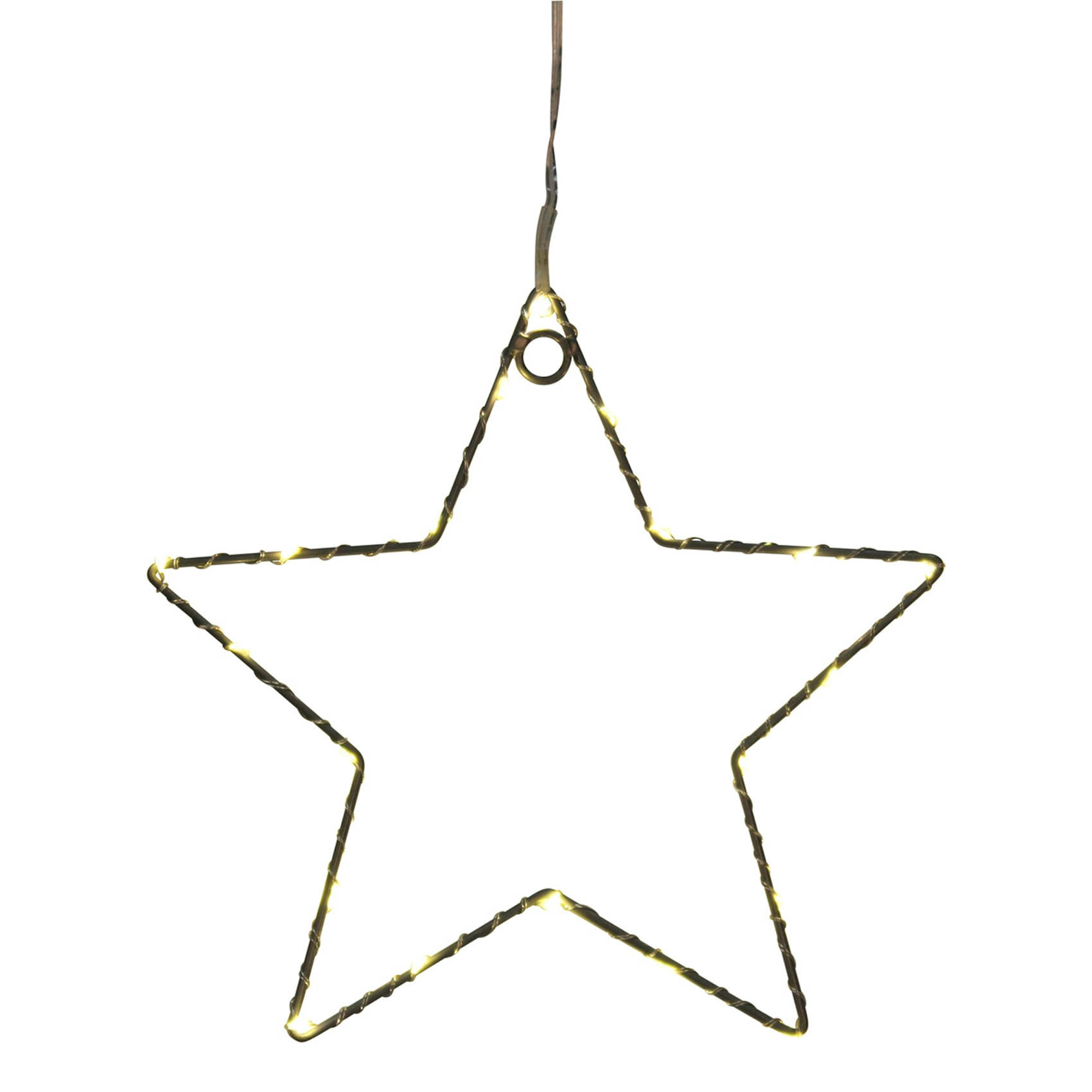 - Etoile lumineuse à led métal noir 40x40 cm