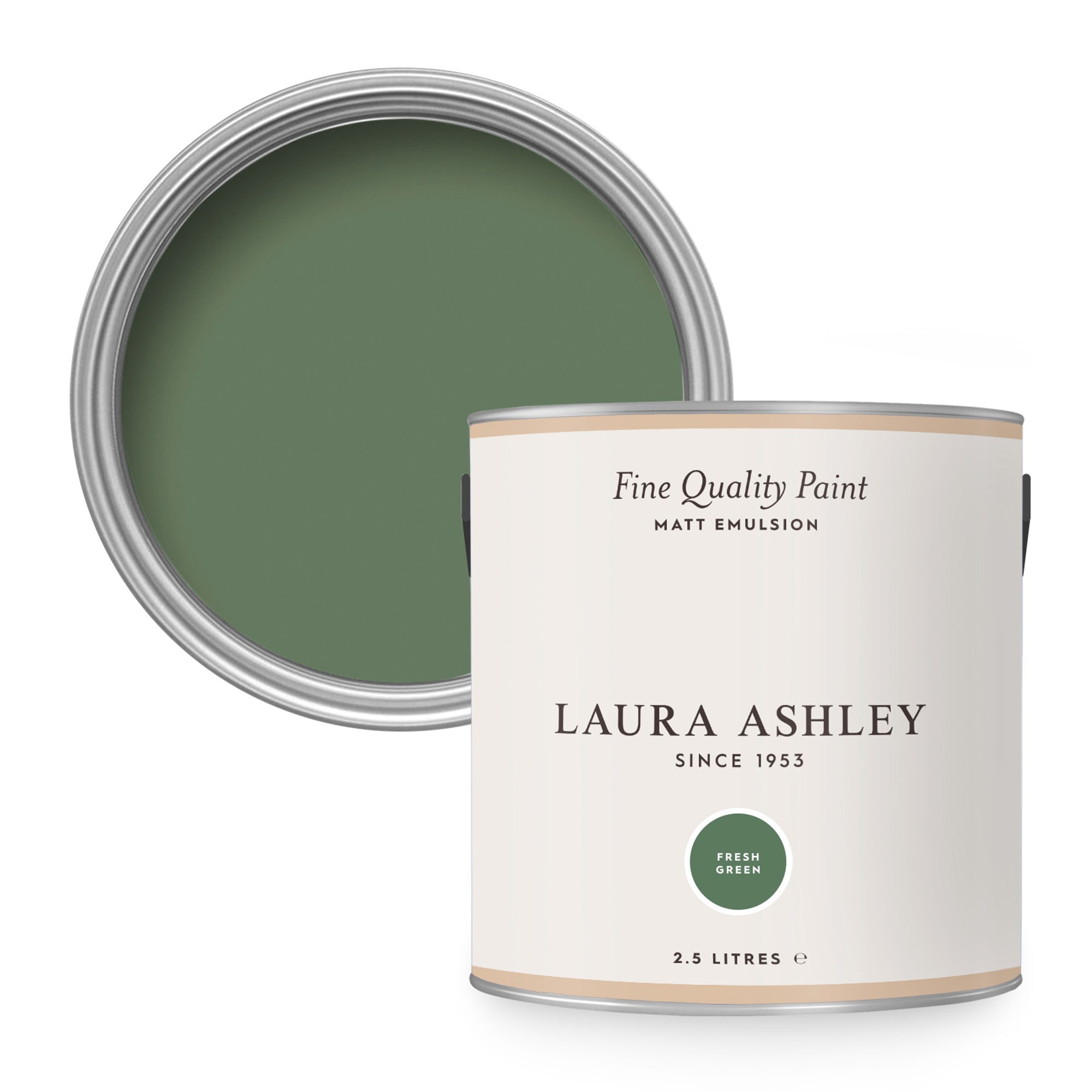 Laura Ashley Muurverf Mat Fresh Green 2,5 liter
