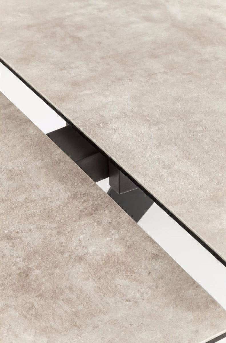 Kare Design Verlengbare Tafel Amsterdam 160 240 Cm - Keramiek Grijs