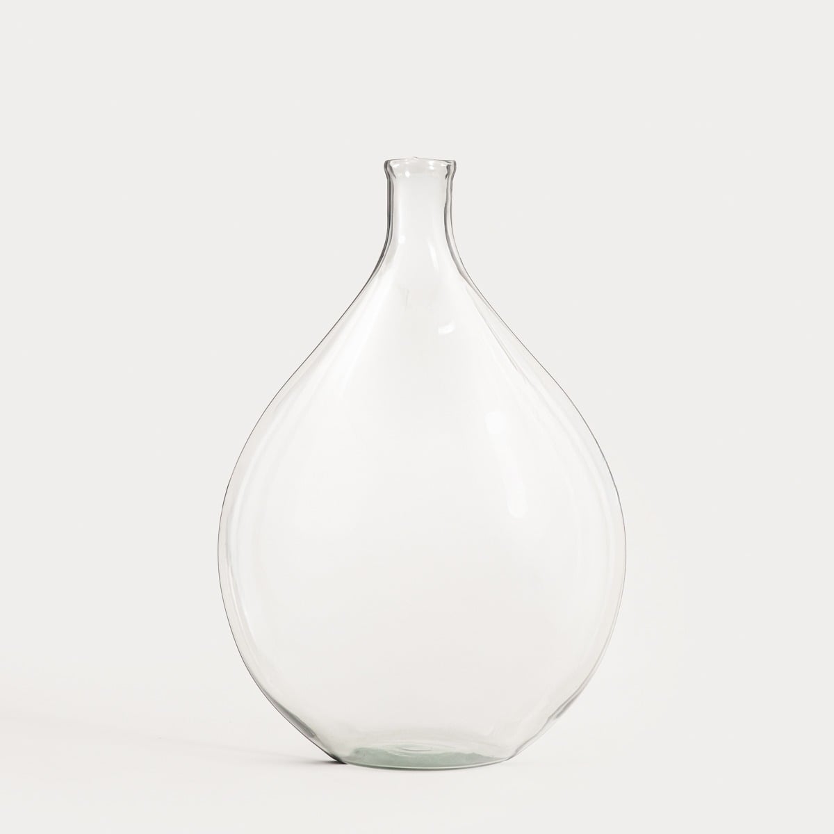 Wazon LUKI duży okrągły ze szkła z recyklingu 5,5x50 cm