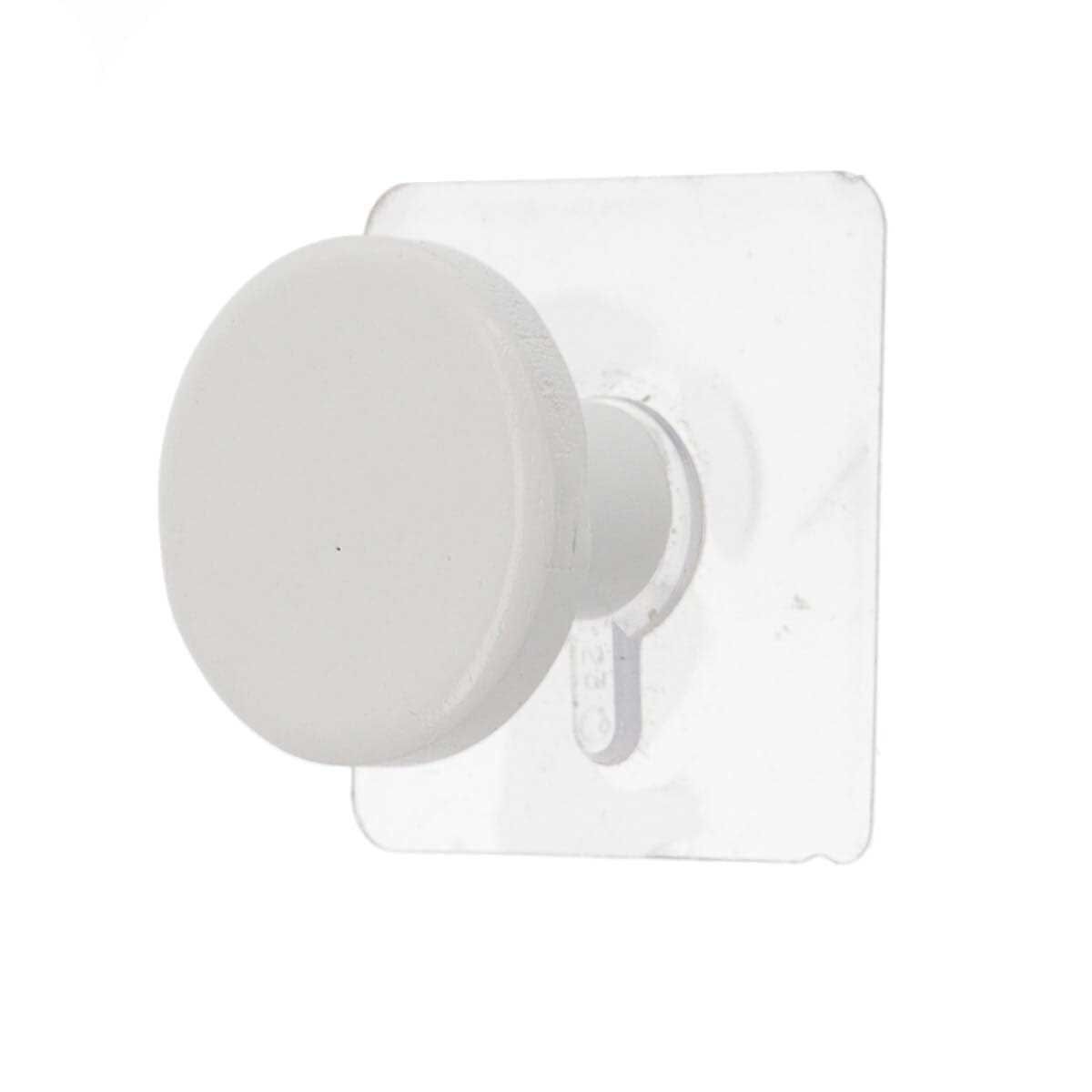 Cabide wc branco em madeira 4,5cm