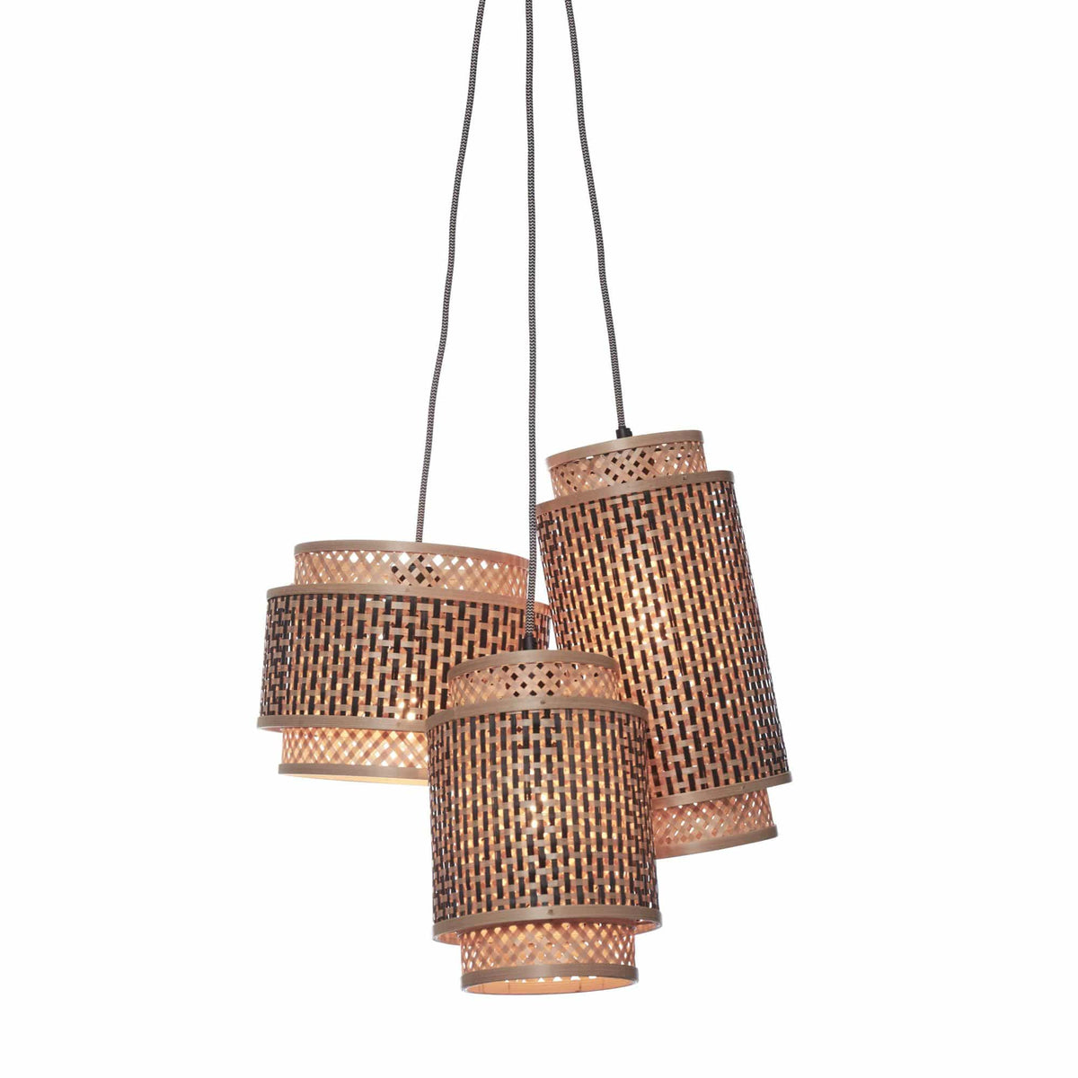 GOOD&MOJO hanglamp Bhutan - bruin - Ø15cm