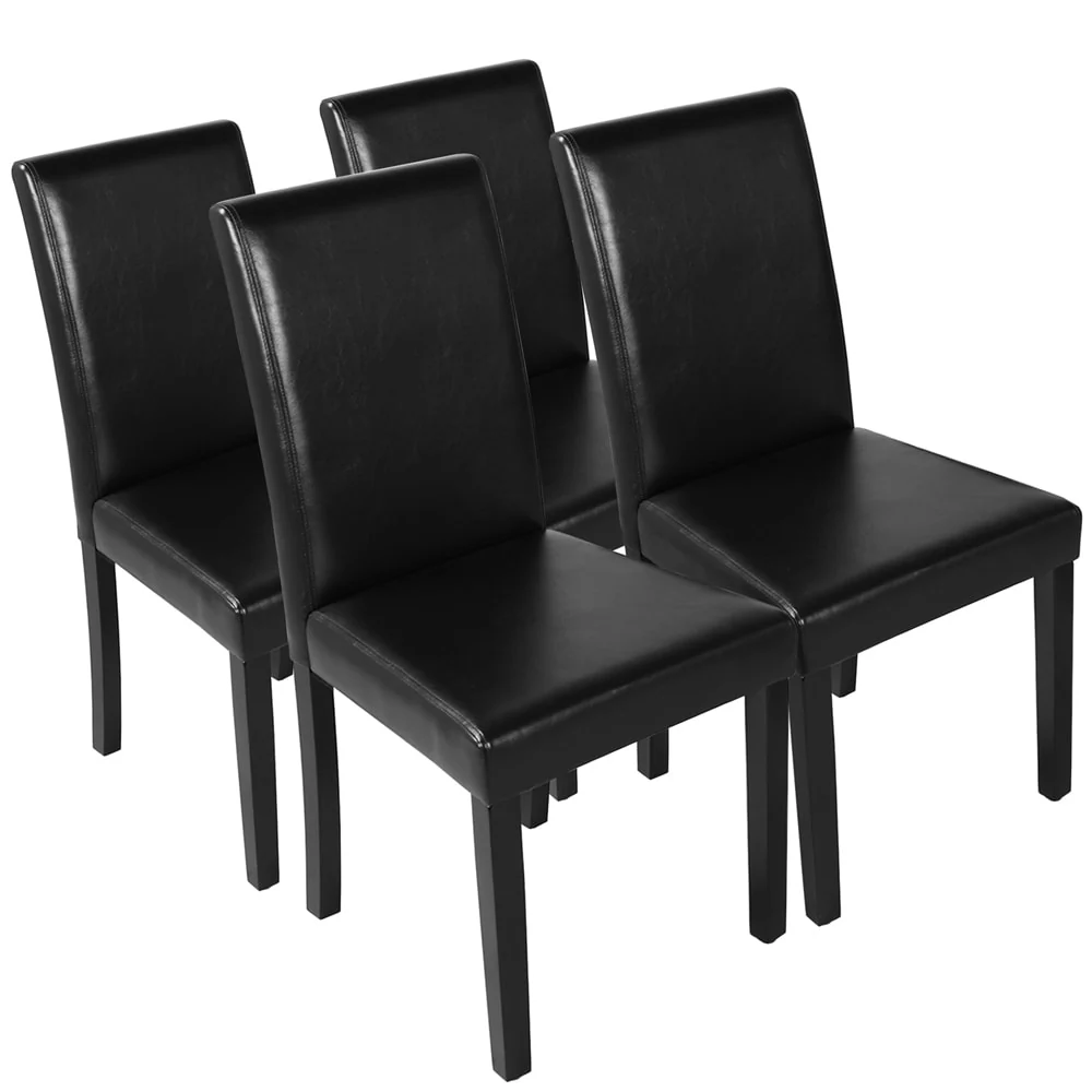Yaheetech 4pcs Dining Room Chairs High Back for Home