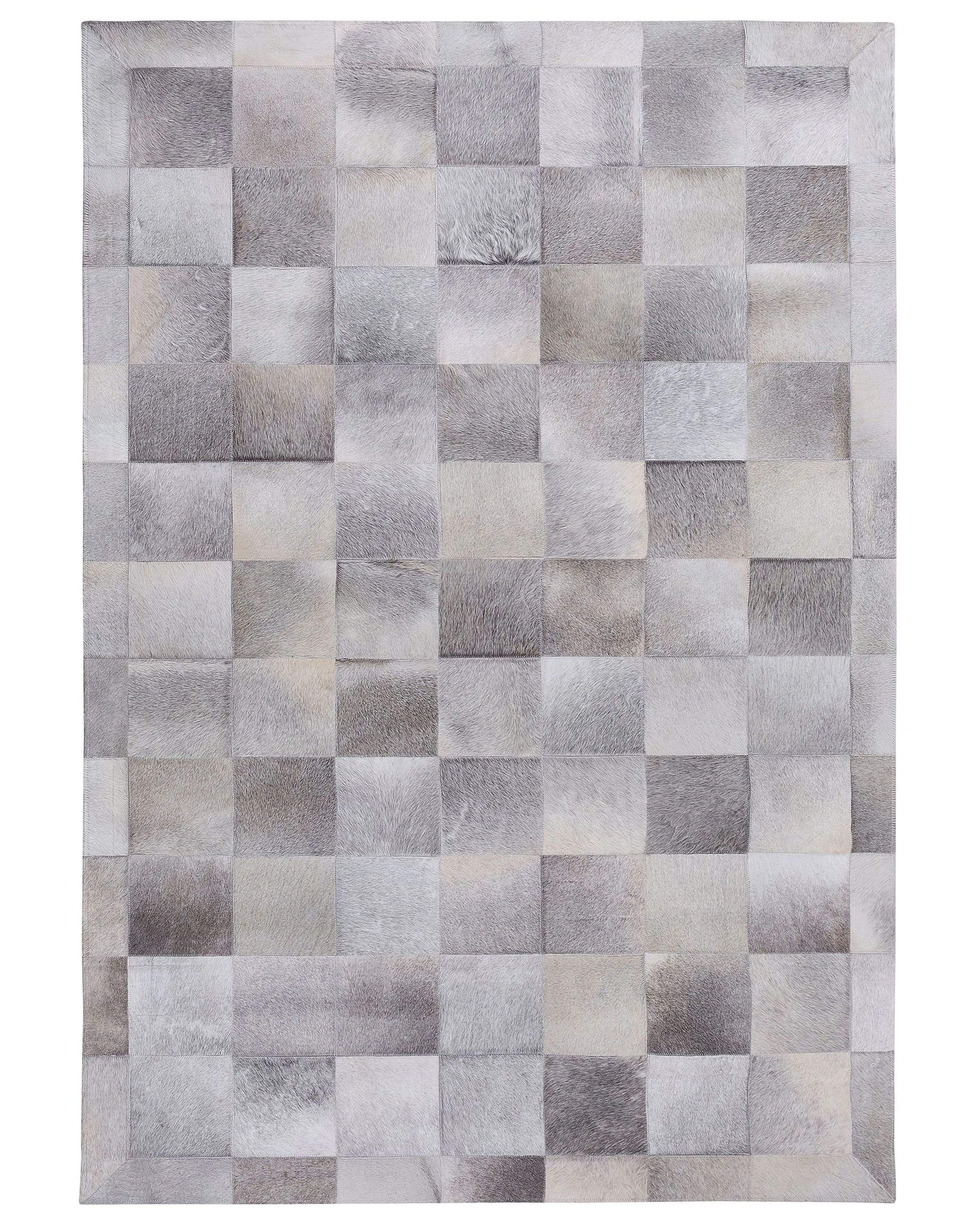 Rug ALACAM Grey 140 x 200 cm Leather