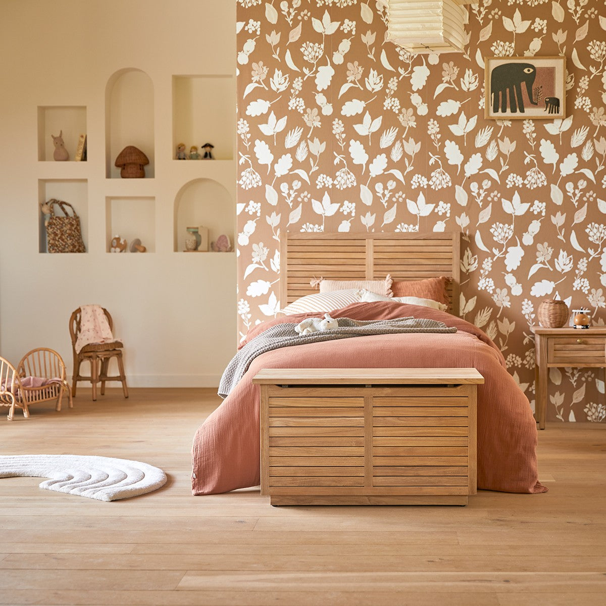 Tikamoon - Suzette - Kist voor kinderkamer van massief teakhout