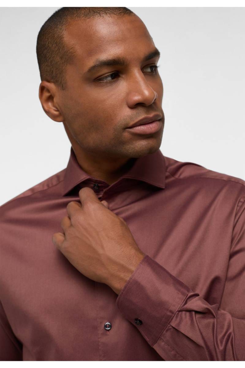 ETERNA 1863 Soft Tailoring Slim Fit Hemd lila, Einfarbig