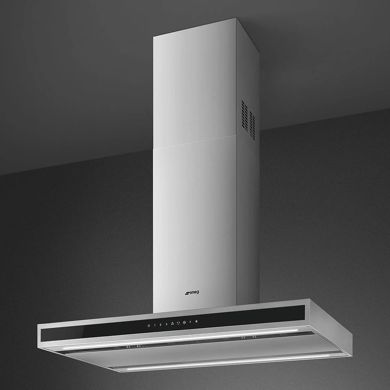90cm Alta Island Auto-Vent 2.0 Hood Stainless Steel