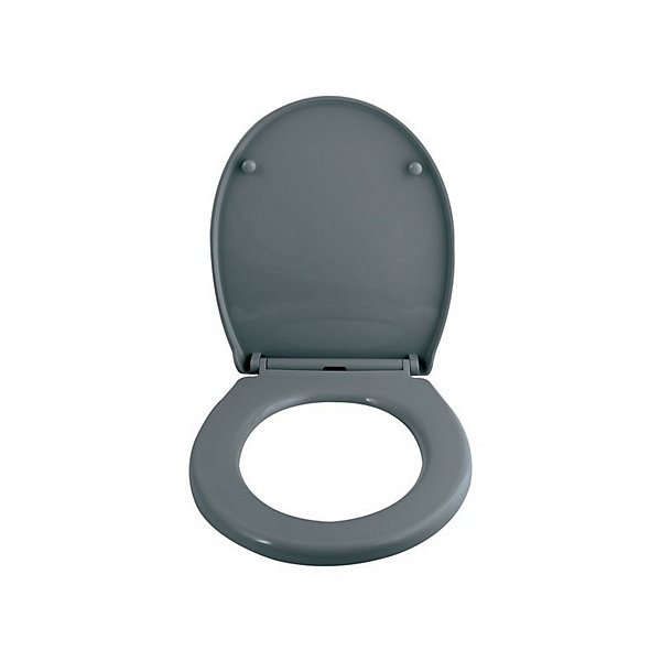 Abattant wc HARRY Gris AnthraciteCharnière Zinc Spirella