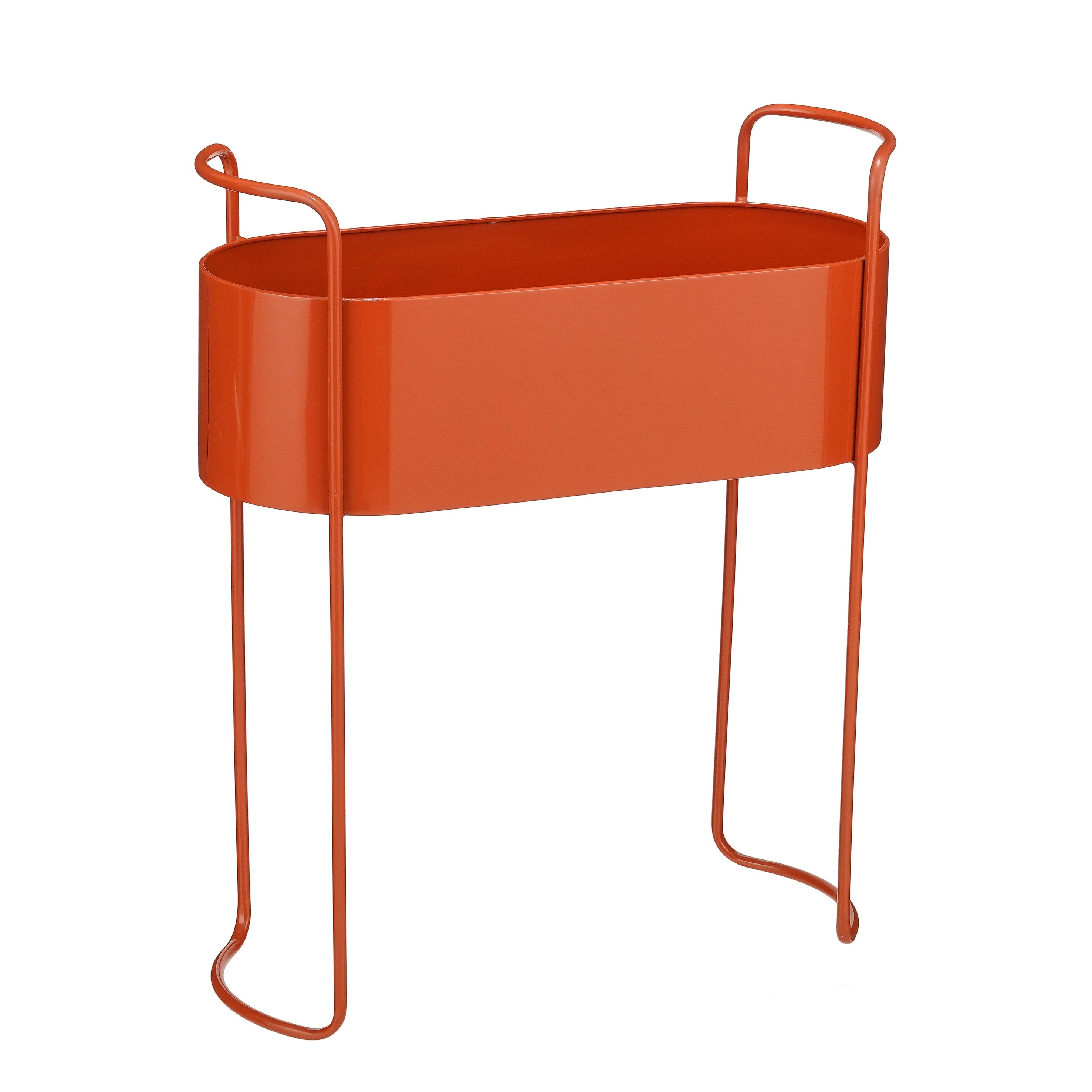 Mica Decorations Moritz Plantenstandaard – Plantenpot voor Bloemen en Kamerplanten – Bloempotten voor Binnen – 55 x 24 x 65 cm – IJzer – Rood