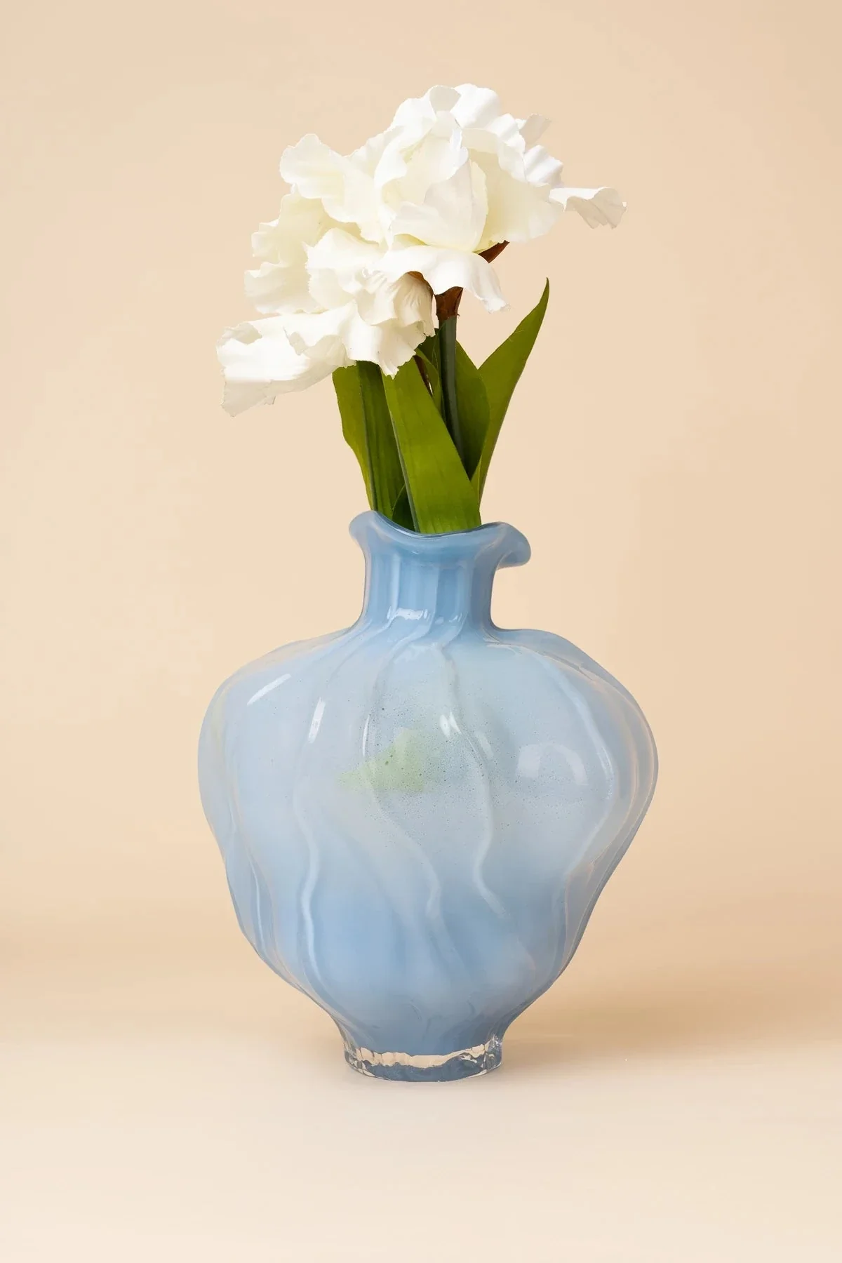 Wave Glass Blue Vase