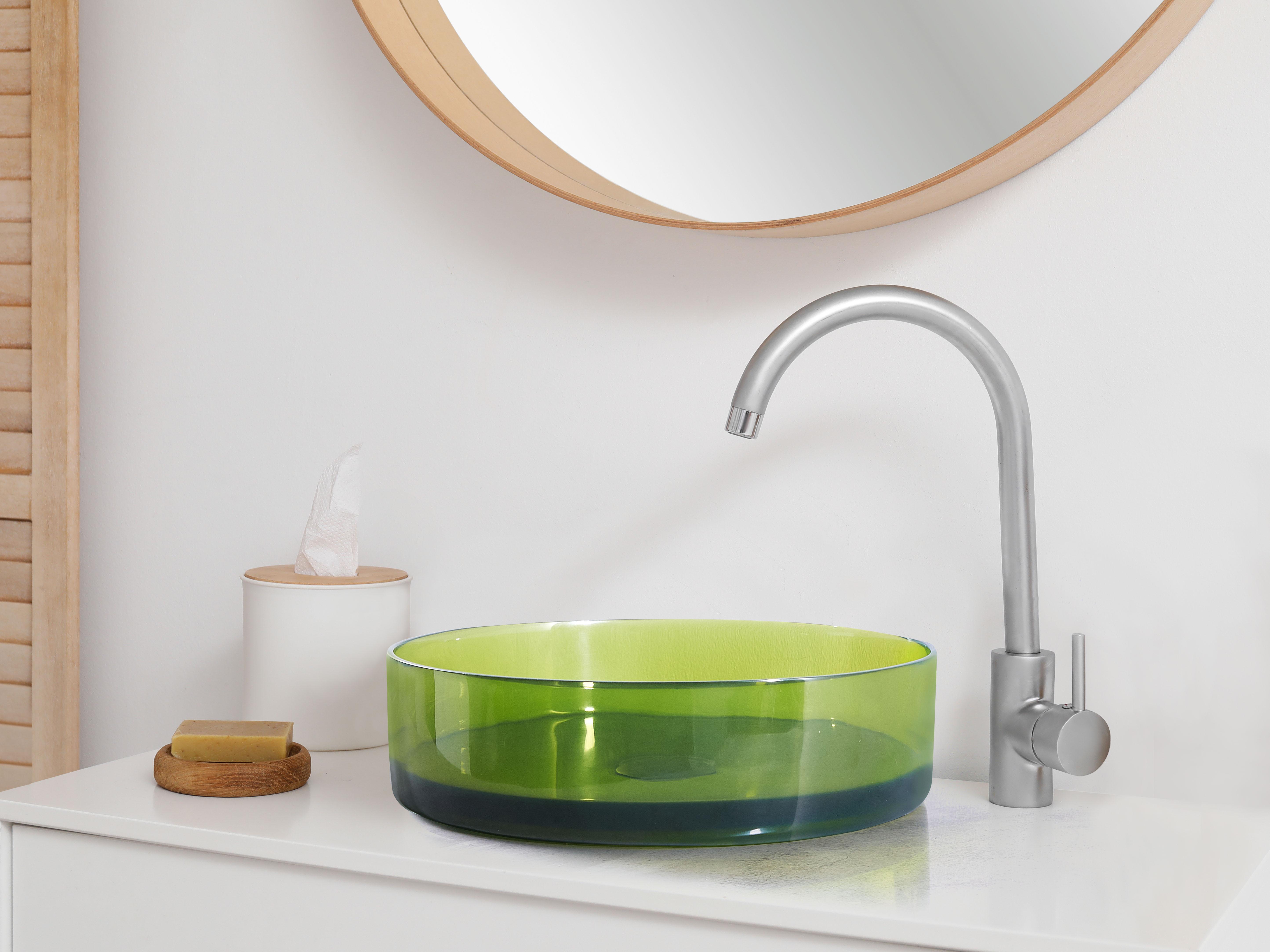 Countertop Basin TOLOSA ? 360 mm Solid Surface Green