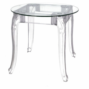 Stół Ghost 80cm transparentny glamour