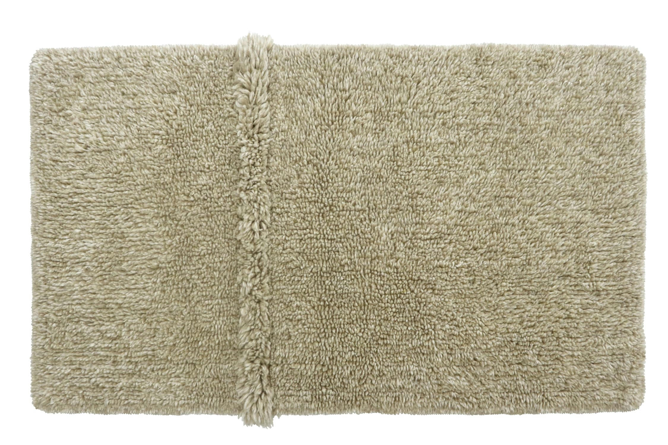 SHEEP OF THE WORLD - Tapis lavable en laine marron 80x140