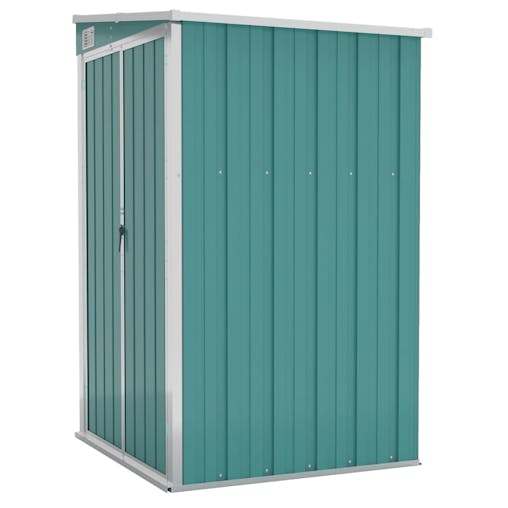 NNEVL Wall-mounted Garden Shed Green 118x100x178 cm Galvanised Steel