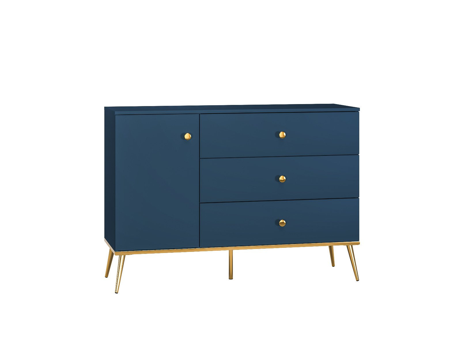 Komoda BLU 120 1D3S granatowa