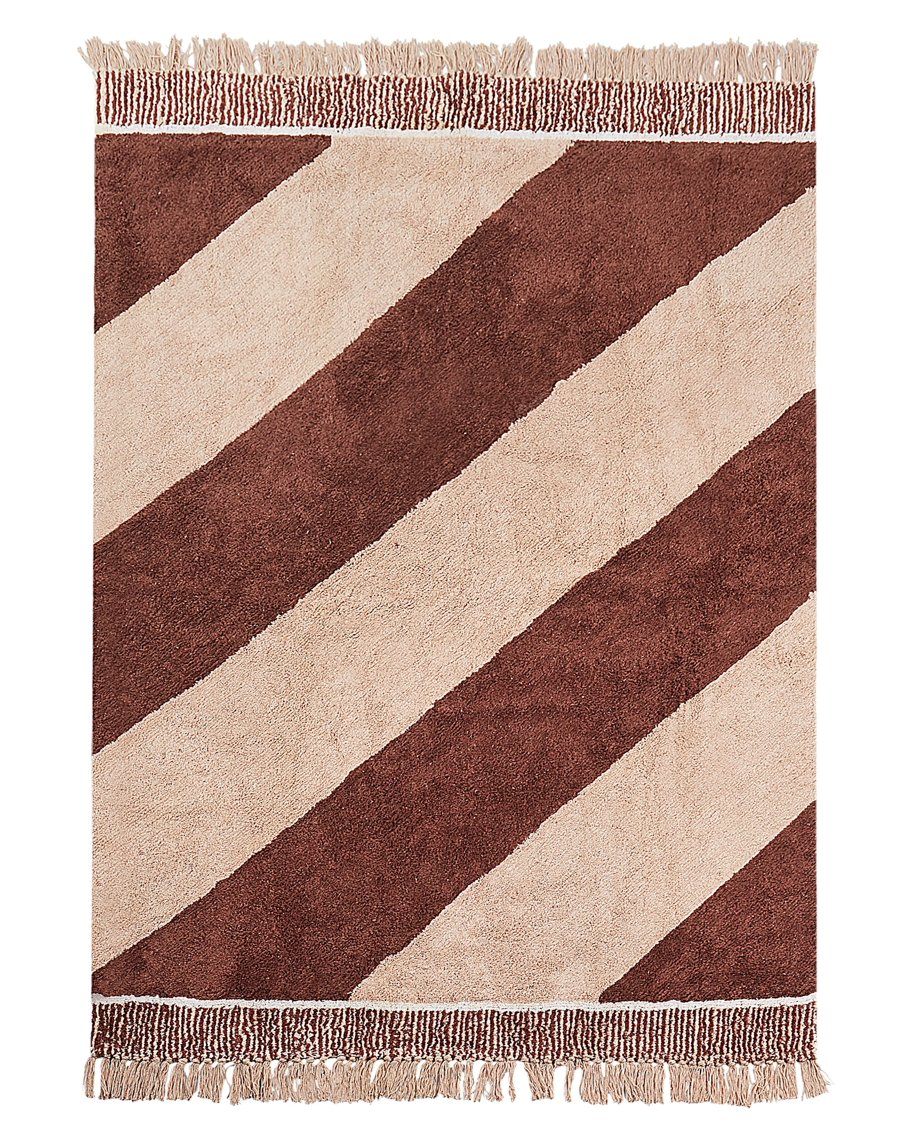 Rug XULUF Brown 140 x 200 cm Cotton