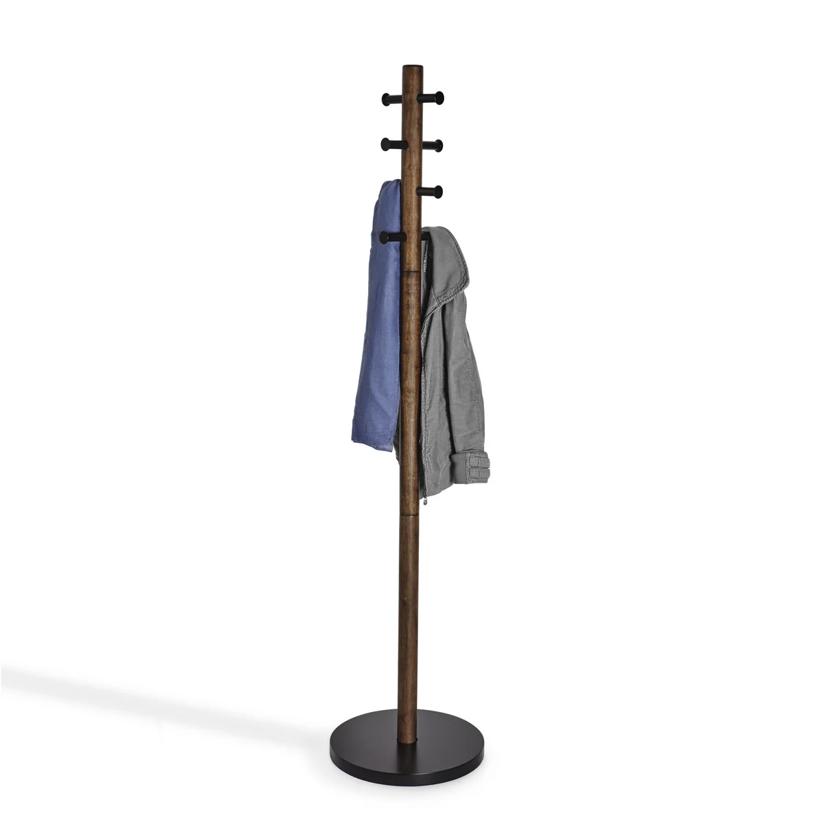 Umbra - Pillar Garderobenständer, schwarz / walnuss